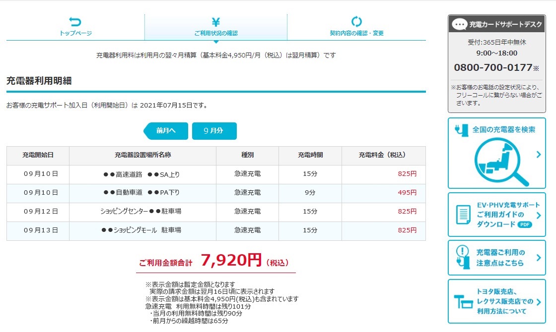 無料分適用前